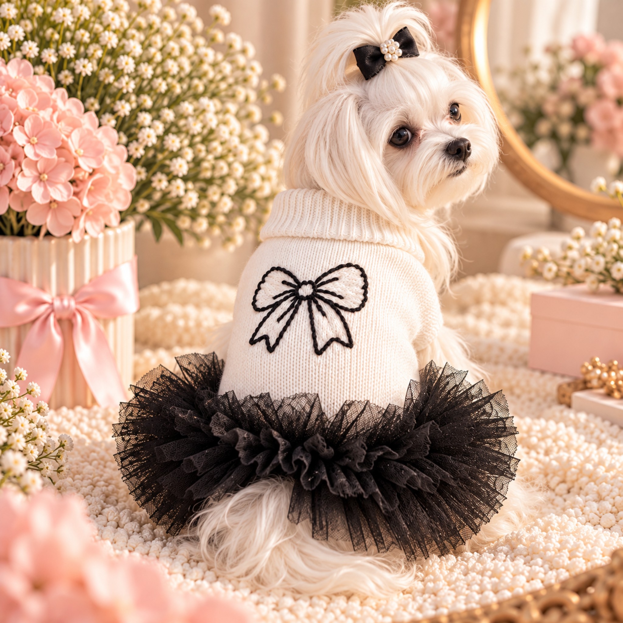 Maglioncino Fiocco di Tulle